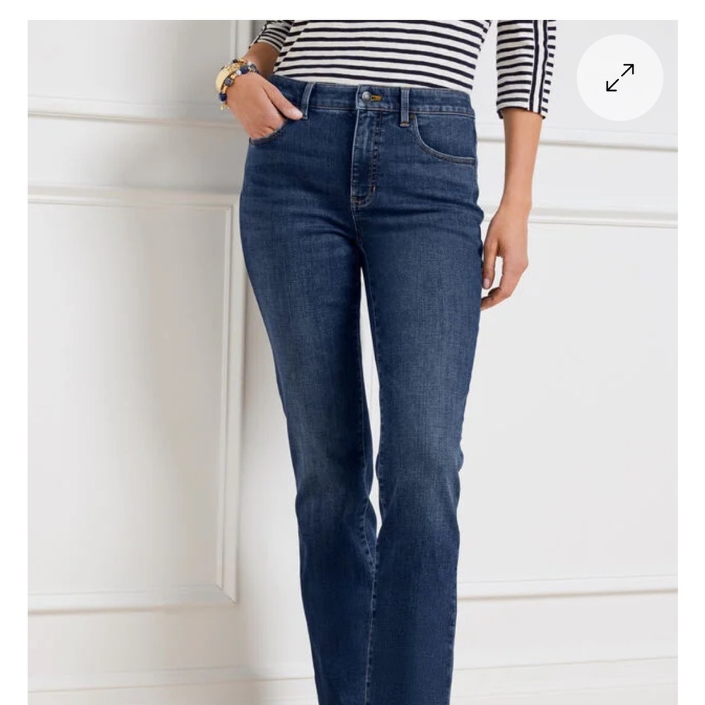 Talbots Blue Straight Leg Jeans Timeless Comfort